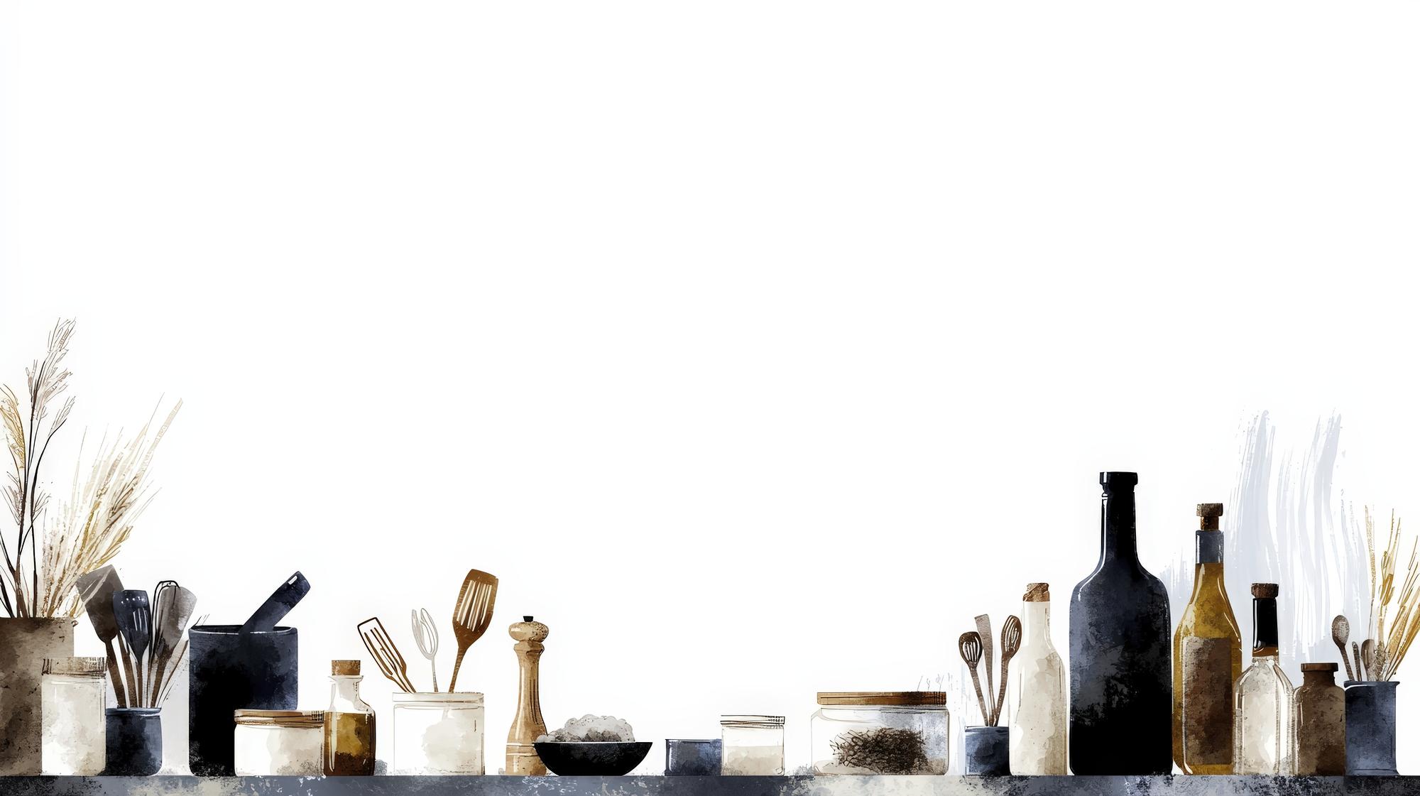 Interno del laboratorio di cucina con attrezzi